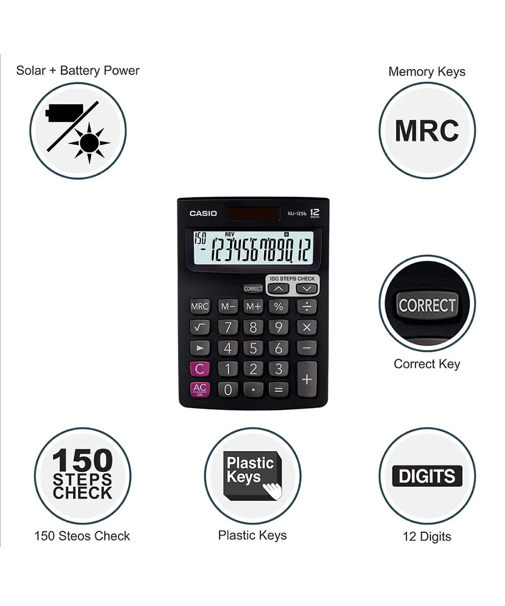 Casio MJ 12SB Calculator view 3